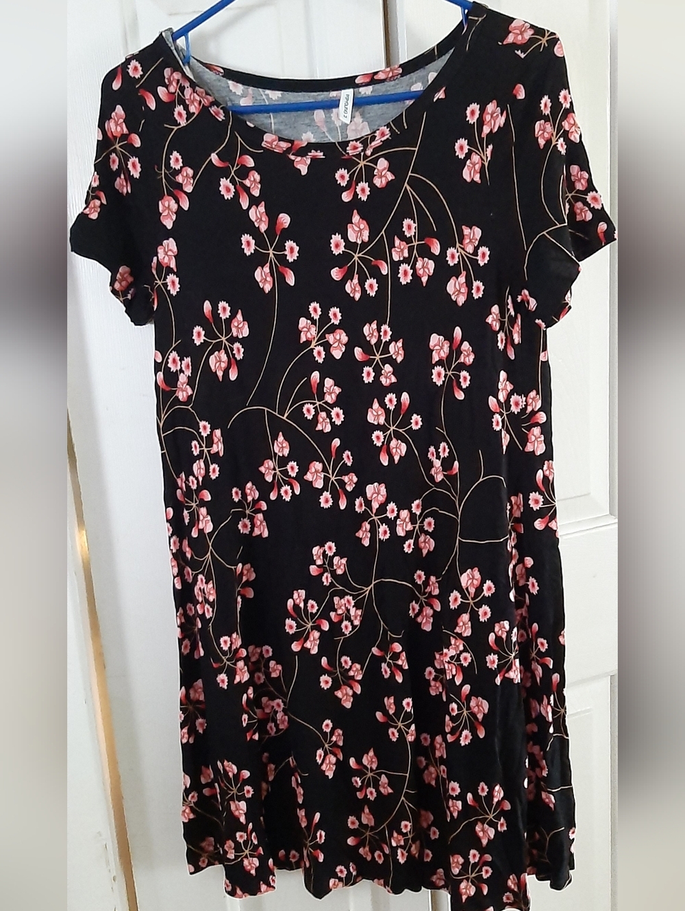 POPYOUNG Women's Summer Casual T-Shirt Dress Size M